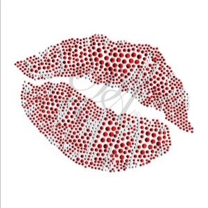 Valentines Rhinestone Transfers and Decorated Tops